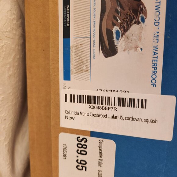 Columbia "Crestwood" Mid Waterproof Hiking boots. NIB. Size 13. Men's - Picture 7 of 14